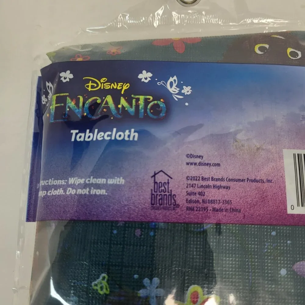 New Disney Encanto Tablecloth 52in x 70in Mirabel‎ Flowers Table Cover Party